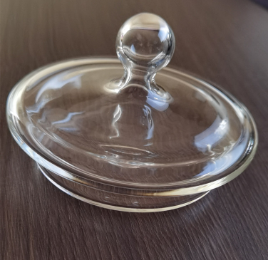 空心玻璃容器定制玻璃盖φ100mm